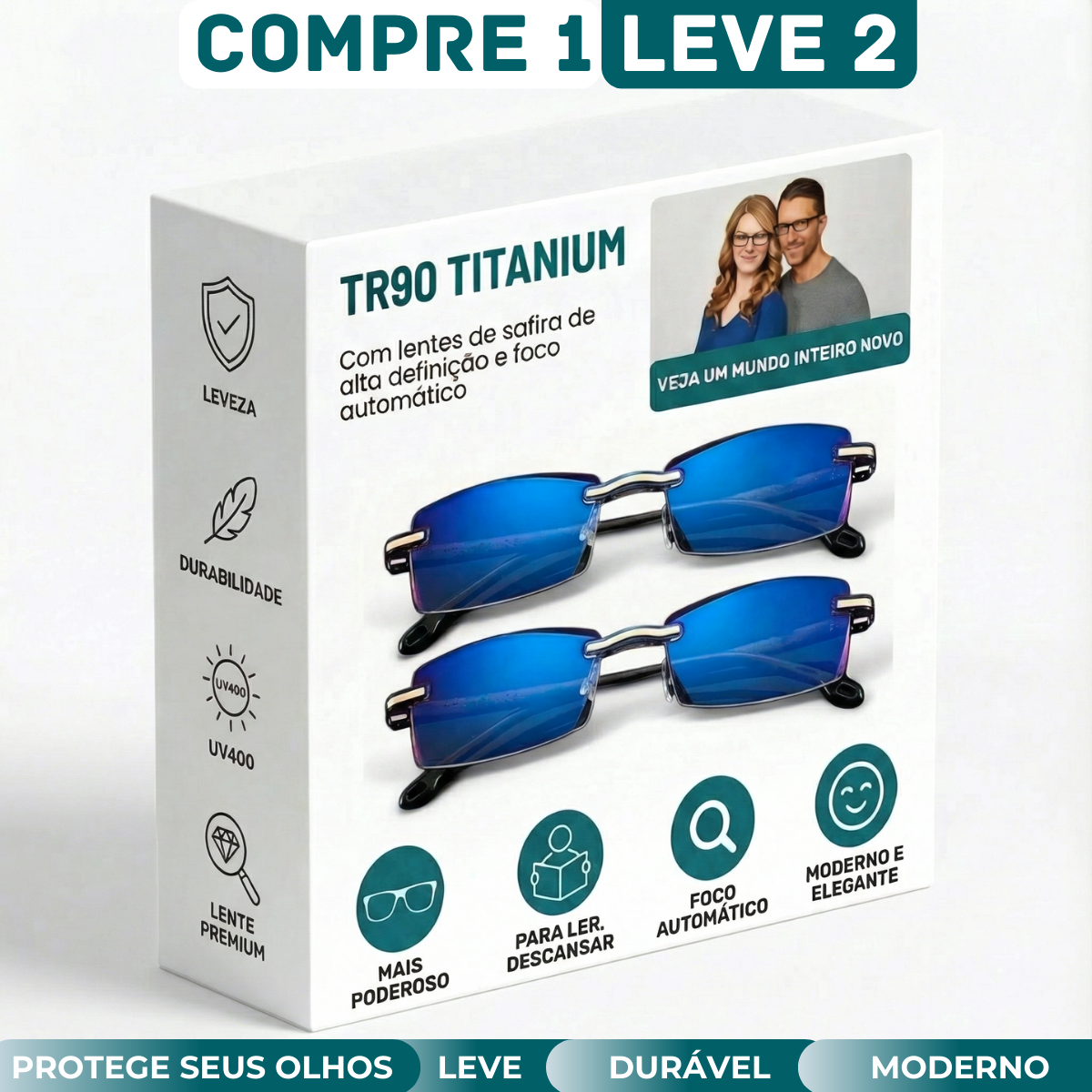 Óculos Inteligentes TR90 – [Compre 1, Leve 2]